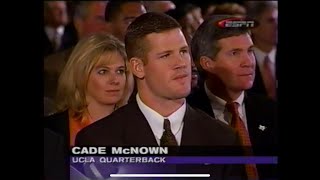 1998 Heisman Trophy Ceremony  Dec 14 1998  Cade McNown Ricky Williams Michael BishopTim Couch [upl. by Zulema132]