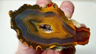 I cut 7 great Condor agates open on my saw [upl. by Domella162]