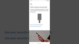Use a FIDO2 key as a Twofactor authentication option for Twitter on Android [upl. by Yggep]