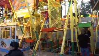 Die Loopingschaukel auf der Kirmes in Bocholt  Kirmesfahrgeschäft auf Rummelplatz [upl. by Sixel]