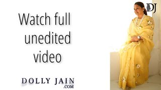 Watch full unedited video  Dolly Jain saree draping [upl. by Saxet278]