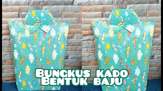 DIY Cara Membungkus Kado Ulang tahun bentuk baju [upl. by Maletta694]