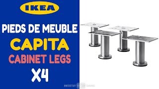 Déballage et Montage Lot de 4 pieds CAPITA sur étagère de Bureau  IKEA 30244346 [upl. by Robbins]