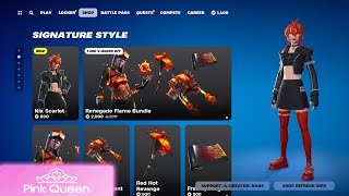 Item Shop 10th September 2024 NEW NIX SCARLET SKIN [upl. by Enahpets842]