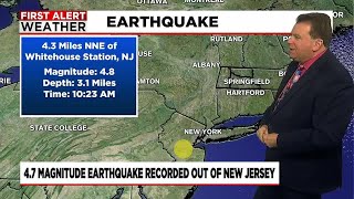 Earthquake felt in parts of western Massachusetts  11 am [upl. by Anuayek334]