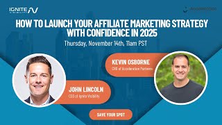 FREE WEBINAR How to Launch Your Affiliate Marketing Strategy with Confidence in 2025 [upl. by Westleigh]