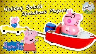 Peppa Pig · Holiday Splash Speedboat Playset by BigBAMGamer [upl. by Eerpud715]