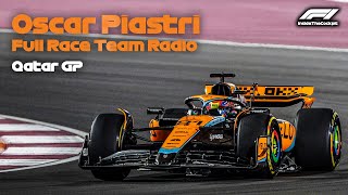 Oscar Piastri Full Race Team Radio  2023 Qatar Grand Prix [upl. by Iaria314]