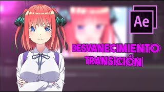 Desvanecimiento Transición  After Effects Tutorial [upl. by Enuahs]