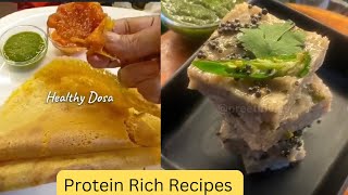 Protein Rich Vegetarian Recipes  Protein Rich Dosa  Dhokla recipe  Weight Loss [upl. by Deth465]