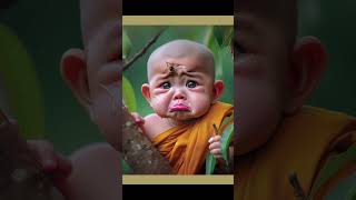 So cute little monk 🥰🌾 shorts cute cutebabyshivi [upl. by Babb569]