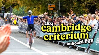 WE BOTH WON Cambridge Crit 2024  race vlog [upl. by Deegan717]