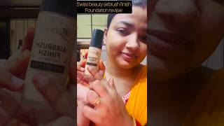 Swiss beauty airbrush finish foundation review demo ✨💫foundation viralvideo makeup swissbeauty [upl. by Clintock]