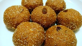 ગોળ નાં ચુરમાંના લાડવા  Gujarati Churma na Ladoo recipe [upl. by Dunning]