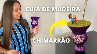 COMO FAZER CHIMARRÃO EM CUIA DE MADEIRA  PRIMEIRO USO DA CUIA [upl. by Aguie63]