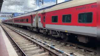 12431Thiruvananthapuram Central  Hazrat Nizamuddin Rajdhani Express Departure from TVC Station [upl. by Selbbep]