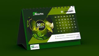 How to Design a Desk Calendar in Adobe Photoshop [upl. by Nnyroc614]