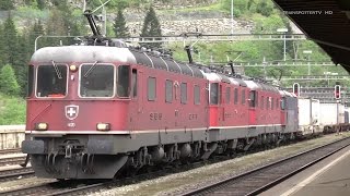 Bahnland Schweiz GotthardbahnFerrovia del Gottardo Nordrampe im Juli 2014  Göschenen [upl. by Bernetta]