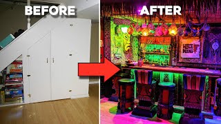 Transforming A Basement Into A Tiki Bar [upl. by Ariew804]