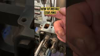 How to install Mr Gasket 806G rocker arm stud pin kit diy studs [upl. by Yuille]