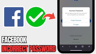 How To Fix Facebook Incorrect Password  Instagram Password On Facebook [upl. by Negaem]