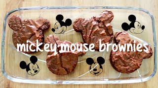 Chewy Fudgy Mickey Mouse Brownies ✿ PastelDaisy [upl. by Noid]