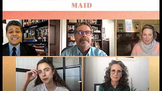 Maid roundtable panel Margaret Qualley Andie MacDowell Molly Smith Metzler John Wells [upl. by Yraunaj]