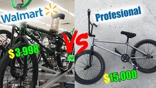 DIFERENCIAS ENTRE UNA BMX DE WALMART VS BMX PROFESIONAL ¿Vale la pena este tipo de bmx [upl. by Anoj]