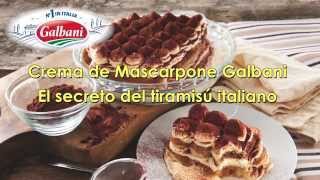 El secreto del Autentico Tiramisú Italiano la crema Mascarpone Galbani [upl. by Schifra433]