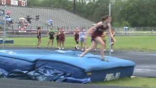 Middle School Girl High Jumps 5ft  7th Grade [upl. by Gerek]