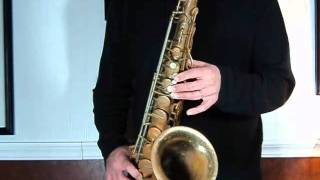 Buescher 400 Tophat amp Cane Tenor Sax [upl. by Oidacra]