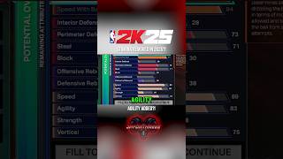 AGILITY STAT ADDED TO 2K25 BUILDER STAMINA GONE 2k25 nba2k25 [upl. by Dee Dee814]