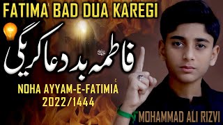 Bibi Fatima Noha 2023  Fatima Bad Dua Karegi  Mohammad Ali Rizvi  Ayam e Fatimiyah Noha 20231444 [upl. by Nofpets]