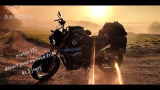 Road trip hivernale en moto Zontes 125 scrambler dans lEst de la France [upl. by Jenifer]