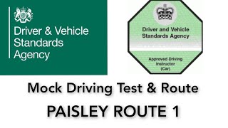 Paisley Mock Test Route 1 [upl. by Coombs]