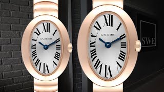 Cartier Baignoire Mini 18K Rose Gold Ladies Watch W8000015  SwissWatchExpo [upl. by Htenywg260]