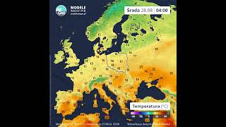 Prognoza godzinowa temperatury powietrza na 2 dni ECMWF short imgw [upl. by Hatokad]