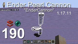 How to build an Ender Pearl Cannon 11711  Minecraft Bedrock Tutorials190 [upl. by Abbot]