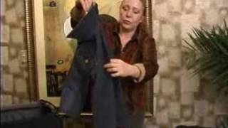 Folding Clothes in a Suit Case  How to Fold a Jean Jacket for a Suitcase [upl. by Anhej]