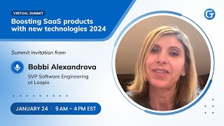 Bobbi Alexandrova invitation to Boosting SaaS products with new technologies 2024 Summit [upl. by Ostap]