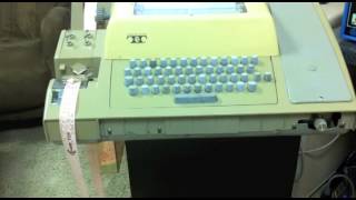 Altair 8800  Video 71  Loading 4K BASIC with a Teletype [upl. by Eedyah842]