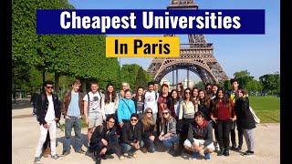 Cheapest Universities In Paris For International Students [upl. by Rozanna]