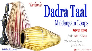 Dadra Taal  Mridanga Loops  scale A sharp khol loops [upl. by Raybourne]