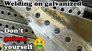 Welding on galvanized material safely [upl. by Ikram]