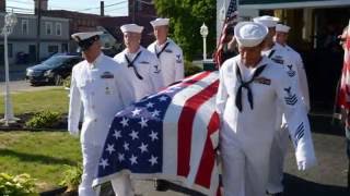 MILITARY FUNERAL  SAMANTHA N STOVER OS2 United States Navy 2 4 August 2016 [upl. by Nauht]