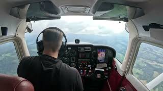 Cessna R172K VFR from EPML to EPNT with low cloud base [upl. by Hubie12]