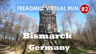 Treadmill Virtual Run 82 Bismarck Monument Itzehoe Germany [upl. by Agamemnon]