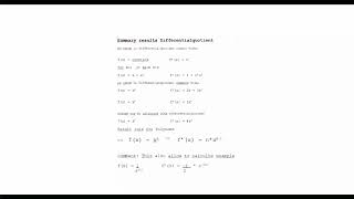 Summary Differentialquotient and rule to derivate polynomical [upl. by Epp]