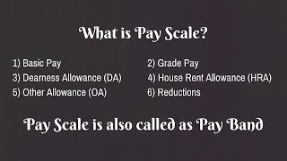 What is Pay ScalePay Band  Explained [upl. by Vizzone]