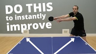 How to INSTANTLY improve at table tennis [upl. by Yrot]